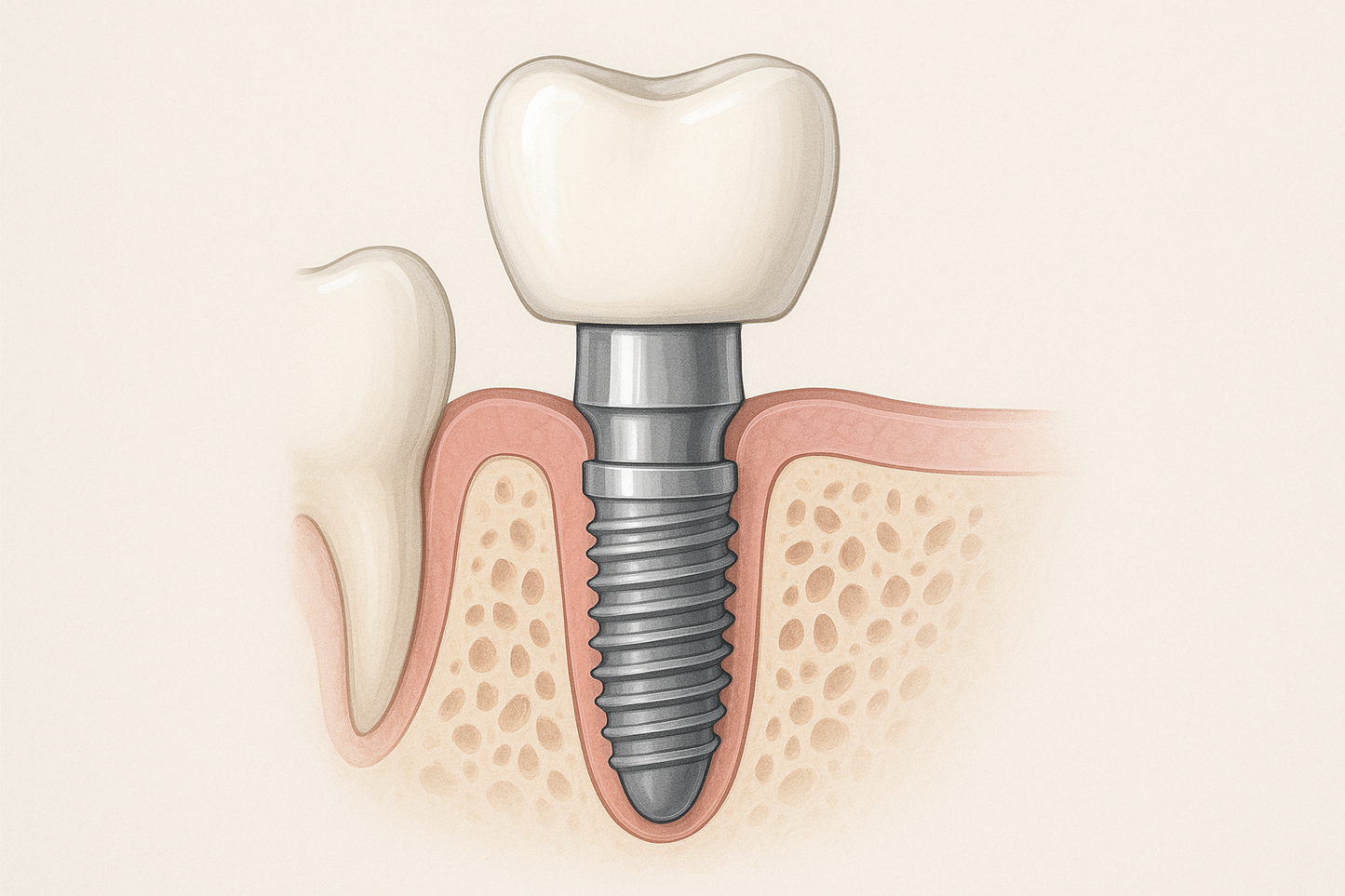 implante dental con corona