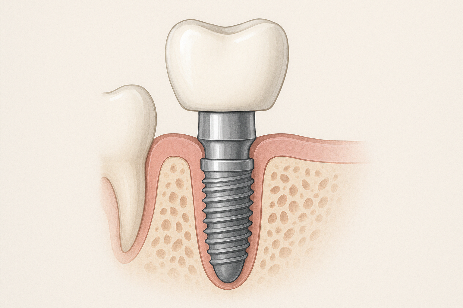 implante dental con corona